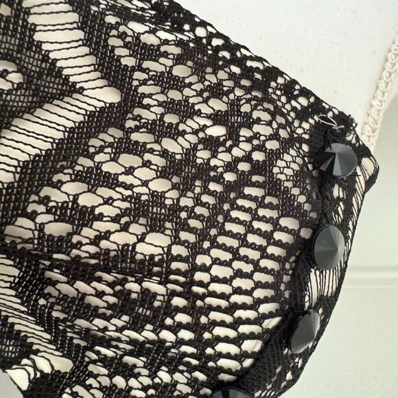 Guess Lace Black Dress Sleeveless - Picture 6 of 7